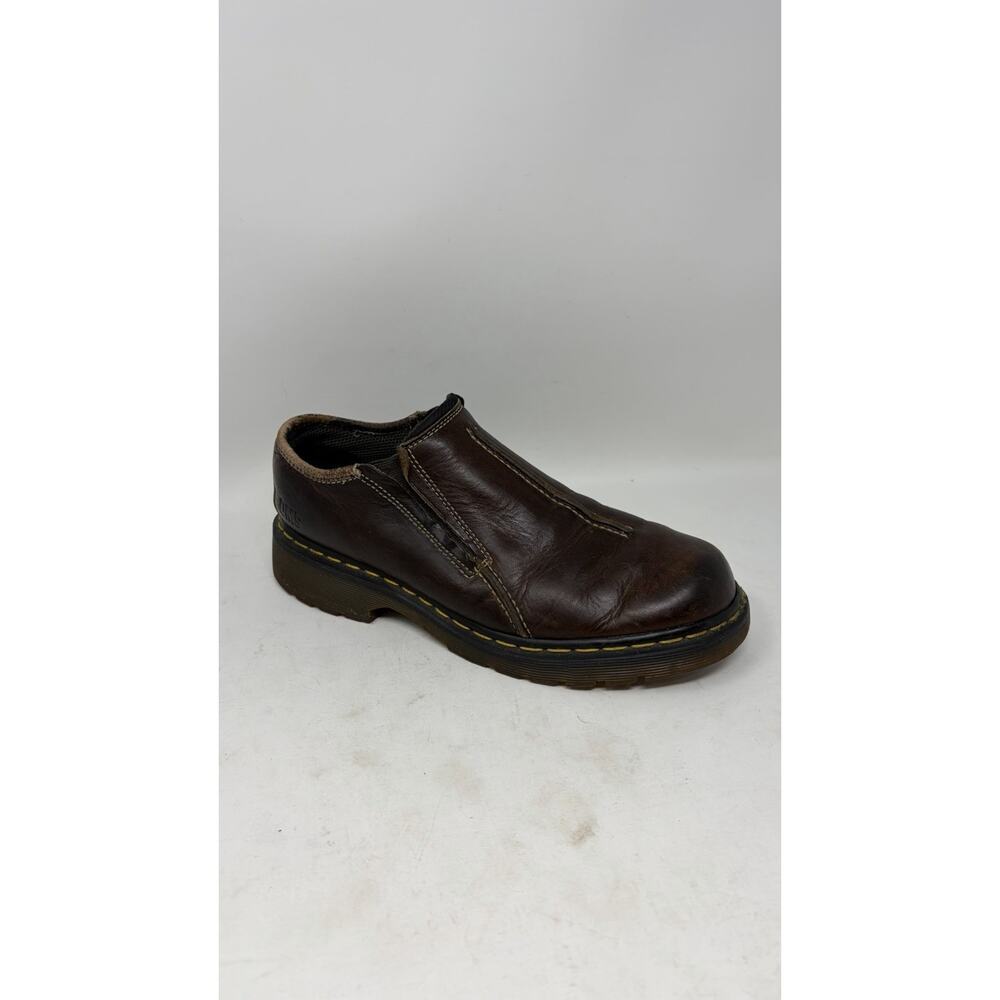 Dr. Martens England Men’s Sz 9 US Brown Leather Slip On Loafers Shoes 9729